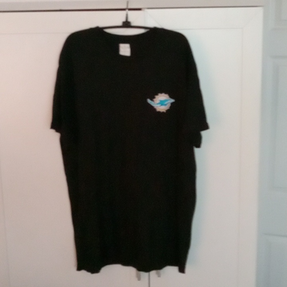 Miami Dolphins Stitched Logo Black Size XL EUC - Picture 4 of 4